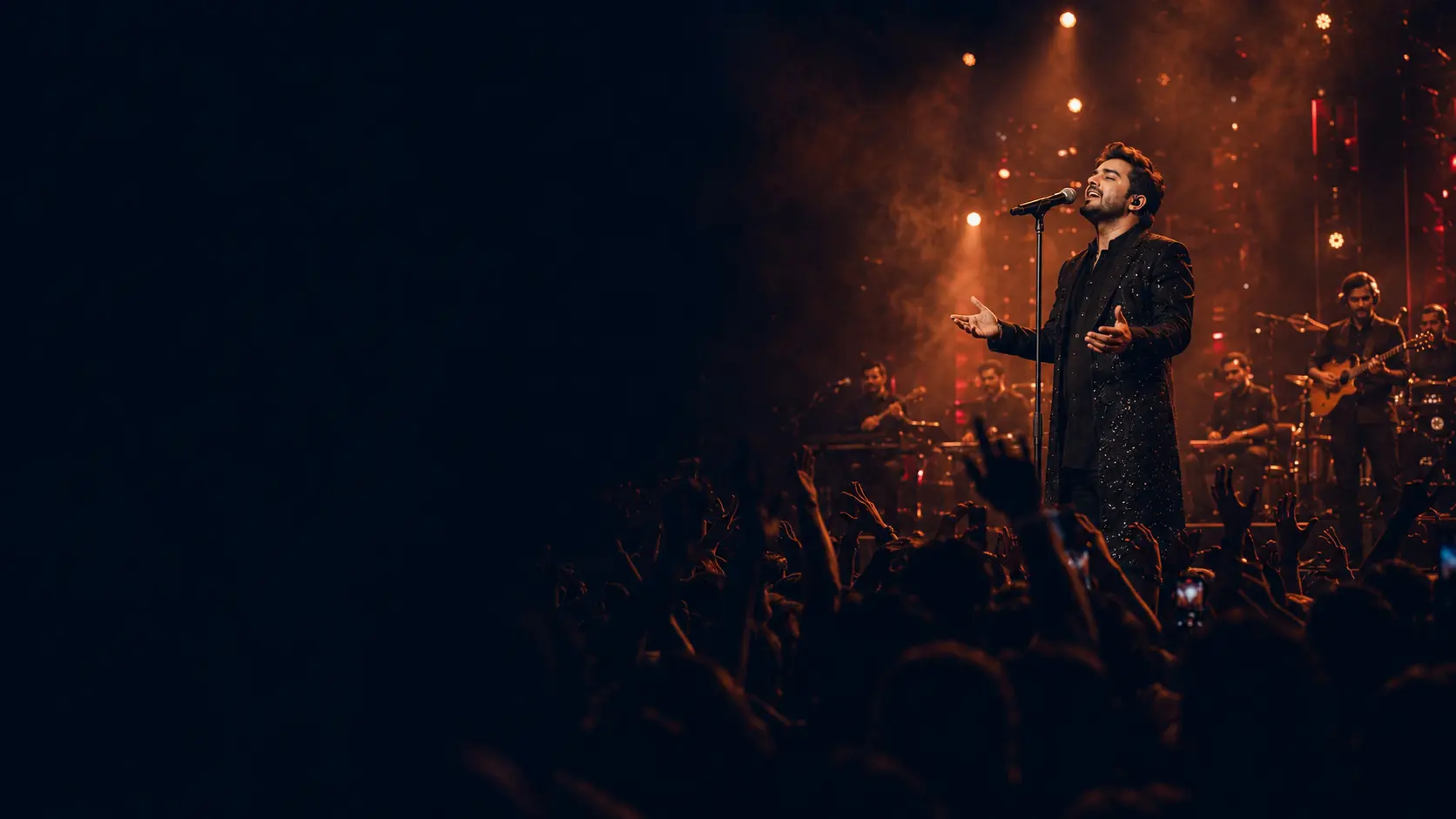 Artist performing live