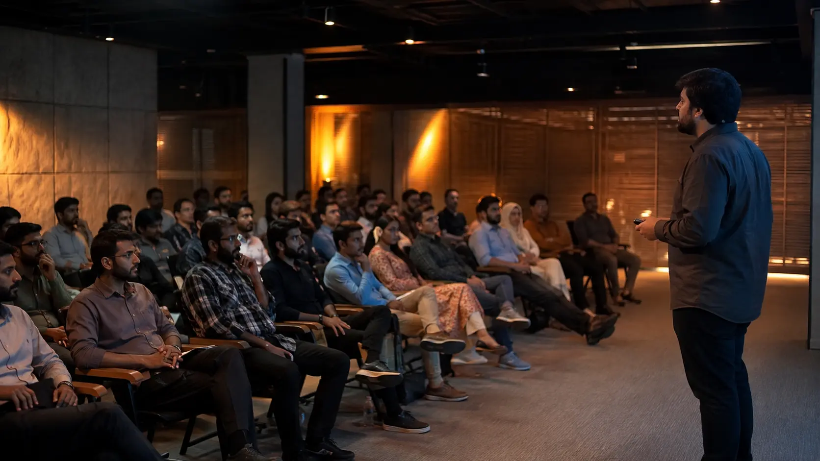 Event audience and speaker